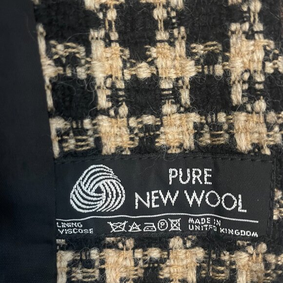 Next Originals - Classic Peak Lapel Tweed Jacket - Size S/M - Picture 12 of 16